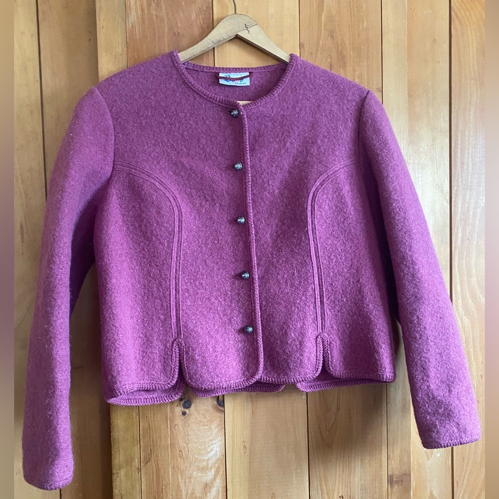 Vintage Alpine Inspired Boiled Wool Jacket - Picture 8 of 9